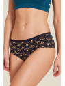 panty imprimé petites fleurs sur fond marine