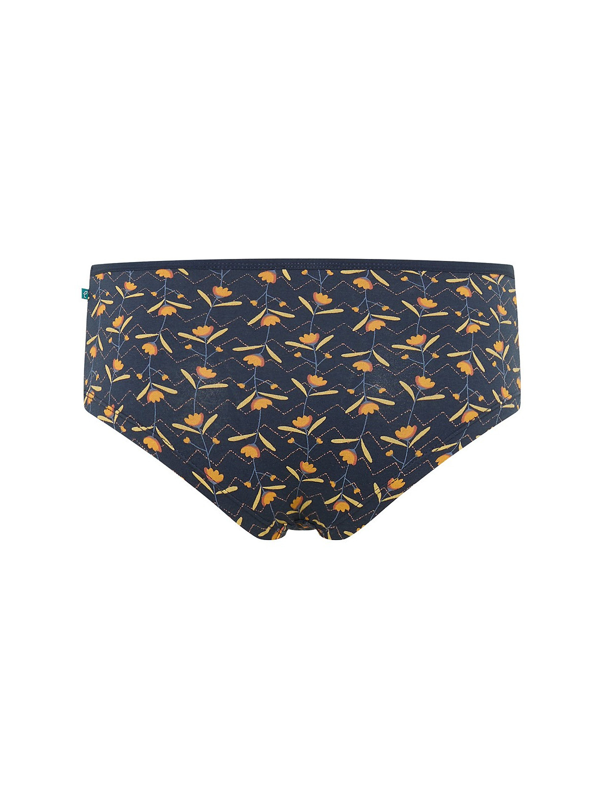 panty imprimé petites fleurs sur fond marine