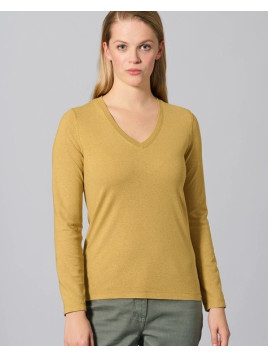 Top col V chanvre & coton bio