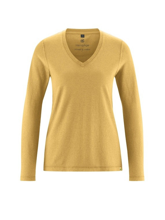 Top col V chanvre & coton bio