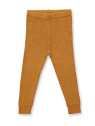 leggings enfant tricot côtes ocre