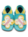 Chaussons "Papillon" Souples en Cuir pour Bébés et Enfants - Inch Blue