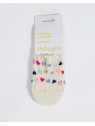 Socquettes invisibles pour Femme Motifs coeurs en Bambou - Thought