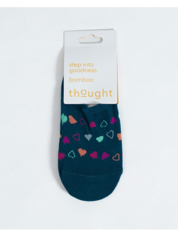 Socquettes invisibles pour Femme Motifs coeurs en Bambou - Thought