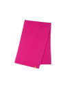 écharpe en laine rose bonbon