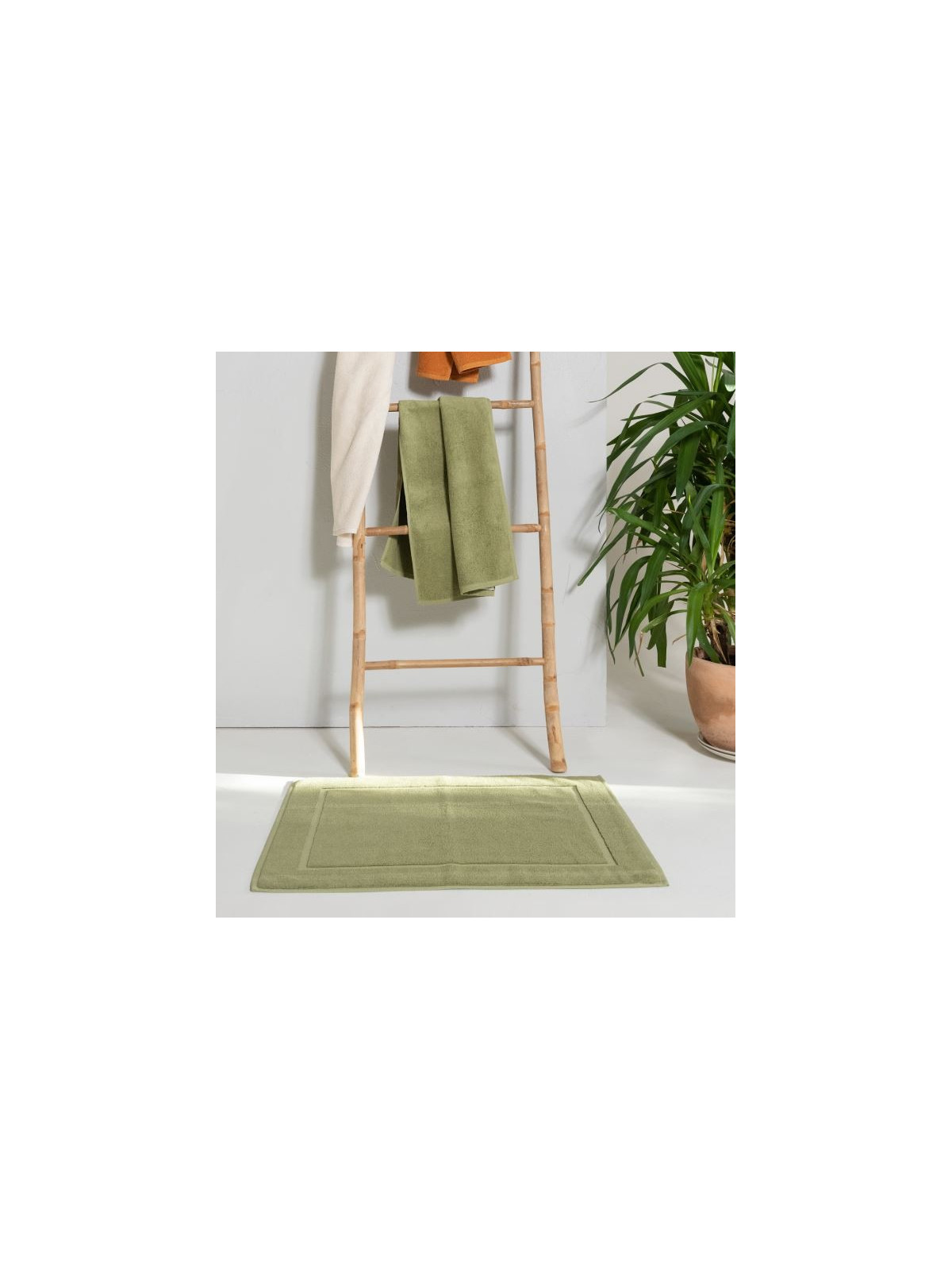 Tapis de bain 100% coton bio 70x50cm Living Crafts Tapis de bain en...