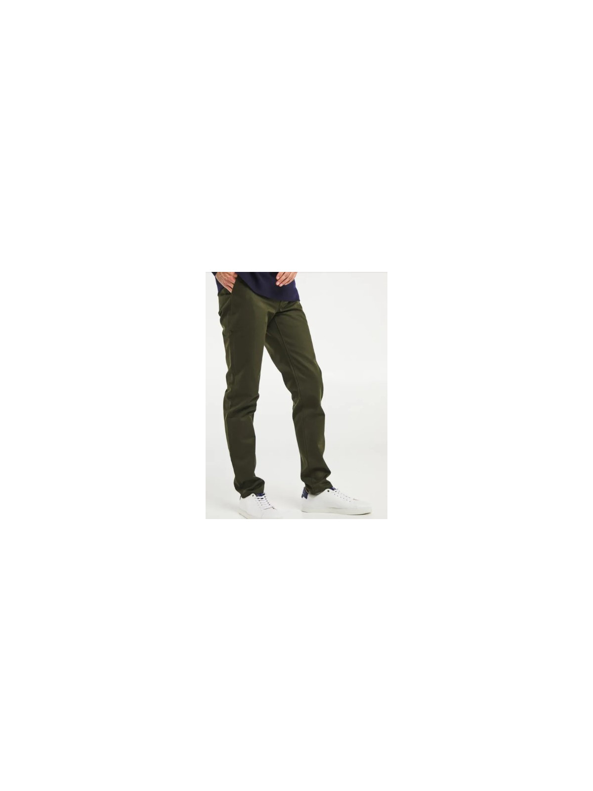 pantalon chino homme vert foncé