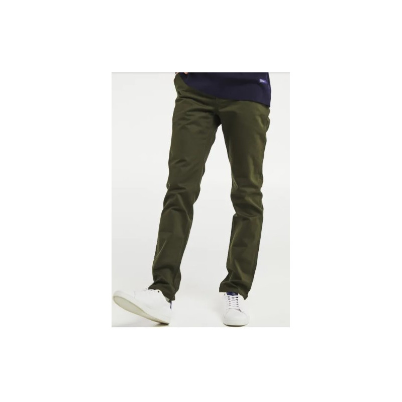 pantalon chino homme vert foncé