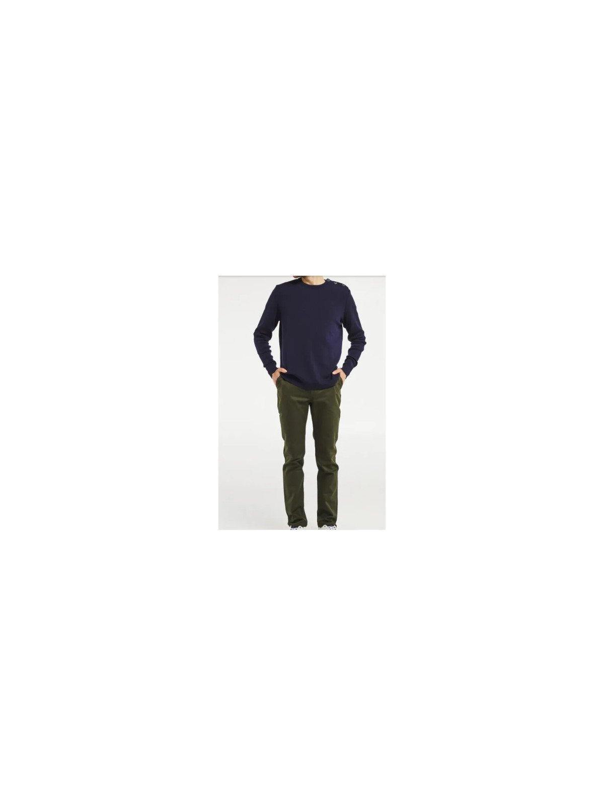 pantalon chino homme vert foncé