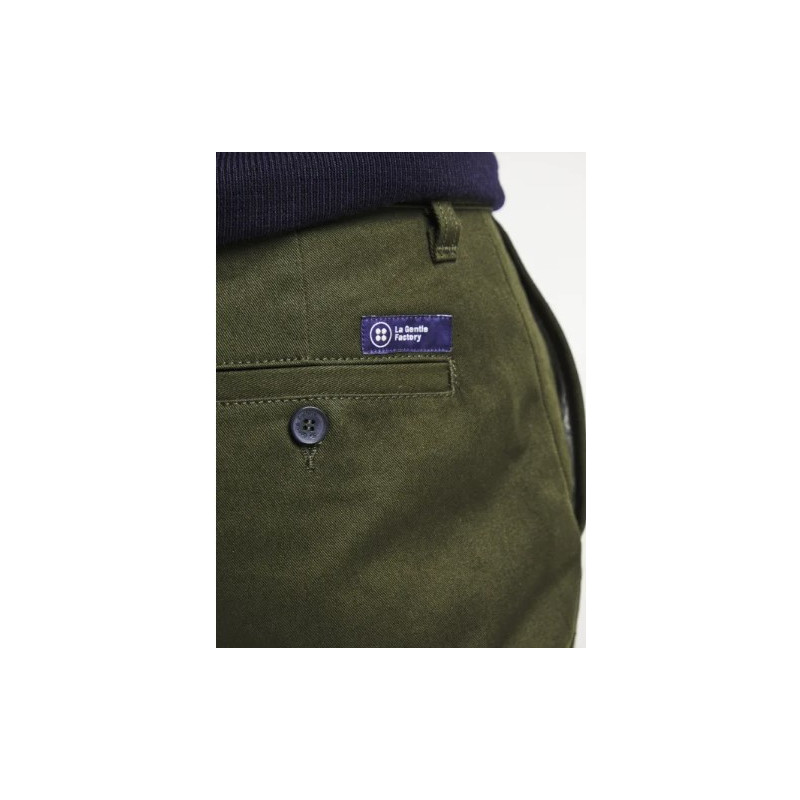 pantalon chino homme vert foncé