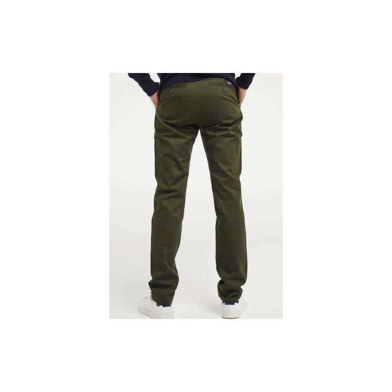 pantalon chino homme vert foncé