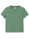tee-shirt vert bouteille col rond