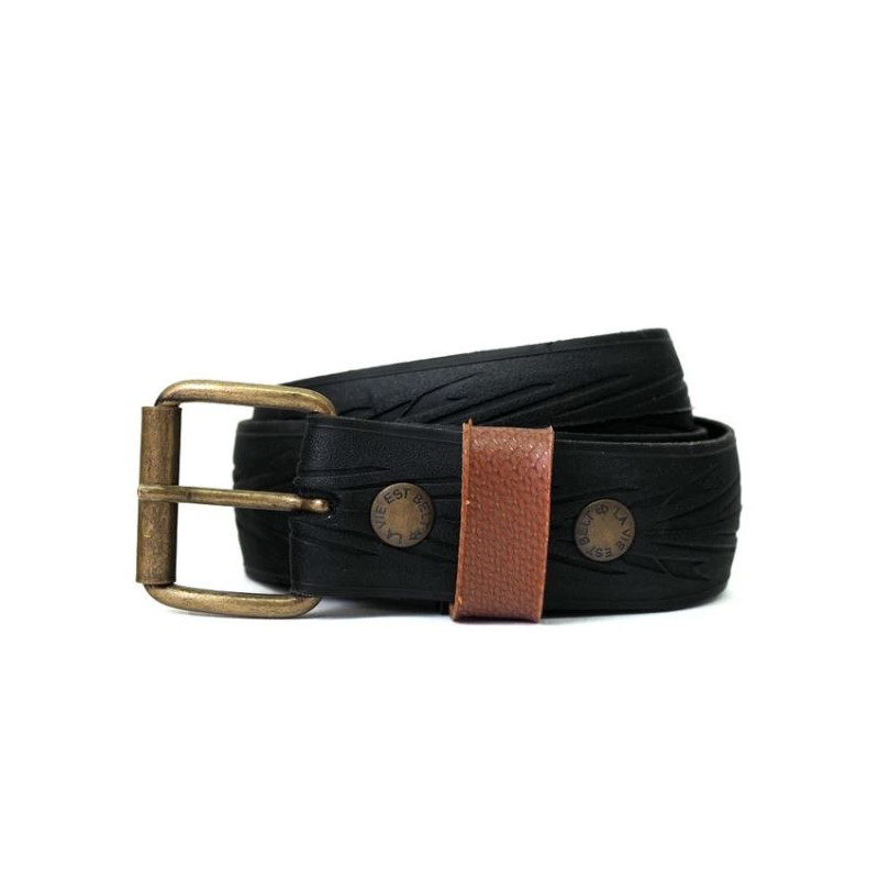 Ceinture Large en Recyclage de Pneu de Vélo - La Vie est Belt