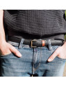 Ceinture Large en Recyclage de Pneu de Vélo - La Vie est Belt