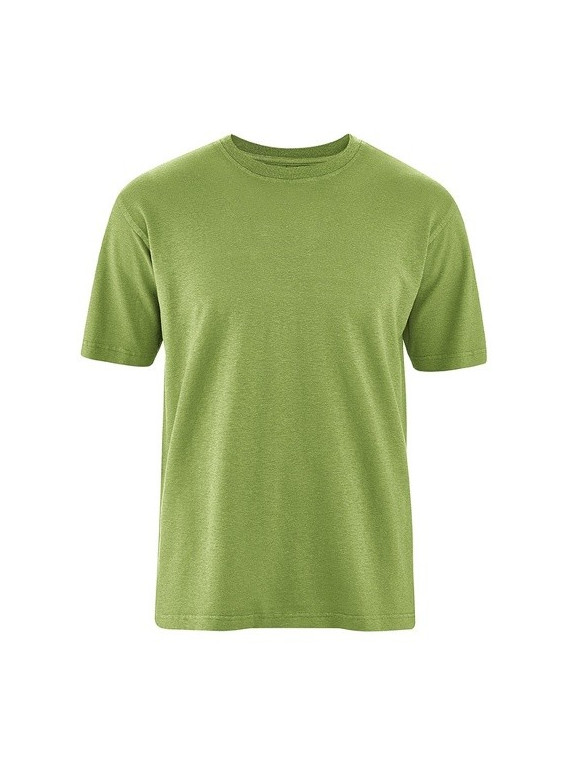 tee-shirt vert fougères manches courtes col rond pour homme