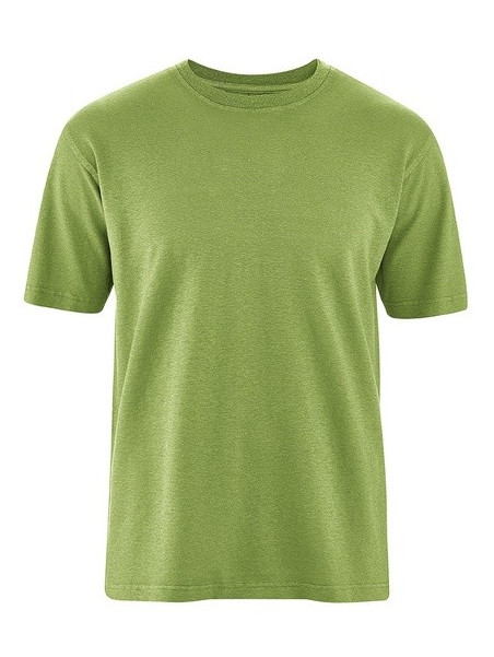 tee-shirt vert fougères manches courtes col rond pour homme