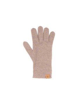 Gants femme laine mérinos et cachemire couleur taupe clair