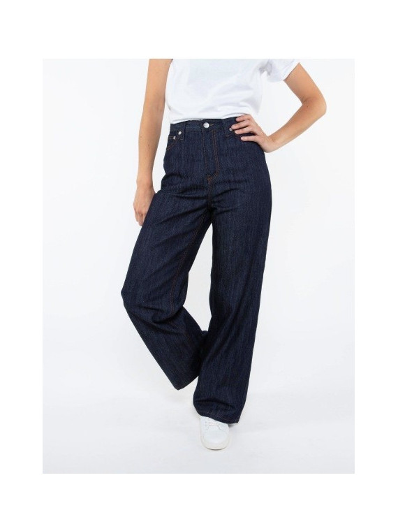 Jeans pour Femme Fabriqué en France Coupe Large Taille Haute - 1083