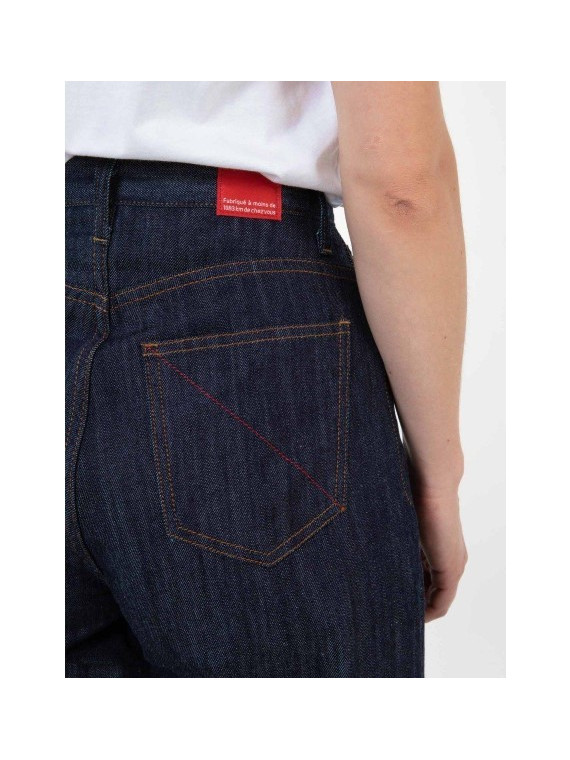 Jeans pour Femme Fabriqué en France Coupe Large Taille Haute - 1083
