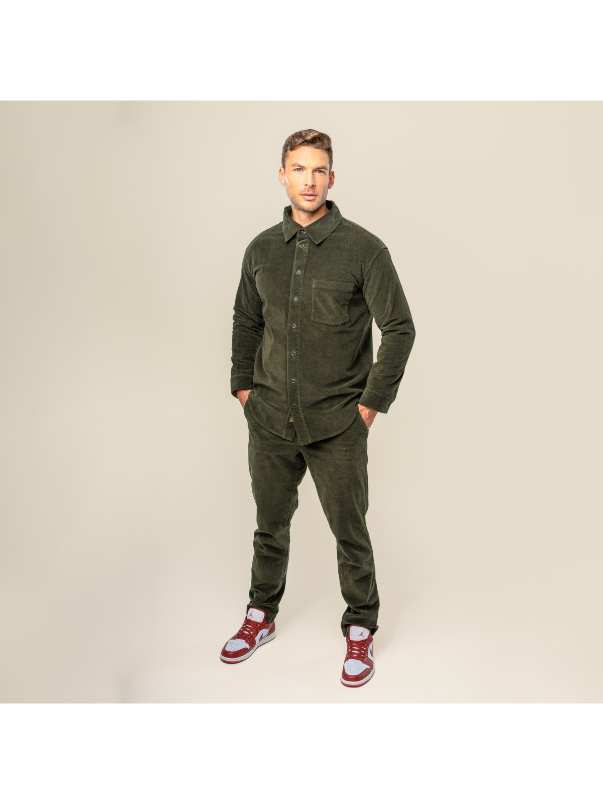 Surchemise en Velours de Coton Bio pour Homme - Livingcrafts