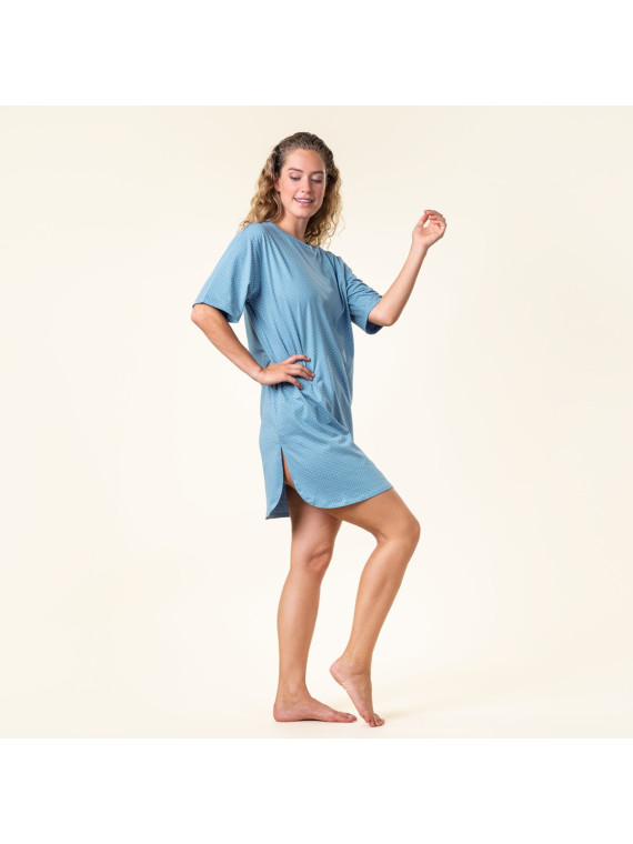 Liquette Chemise de Nuit Mixte 100% Coton Bio Livingcrafts