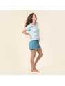 Pyjama short pour Femme en 100% Coton Bio - Livingcrafts