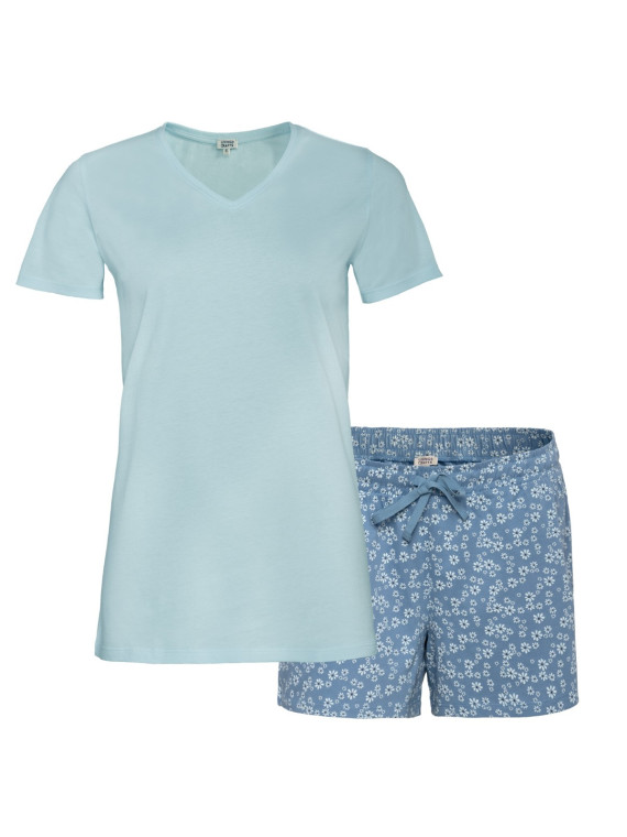 Pyjama short pour Femme en 100% Coton Bio - Livingcrafts