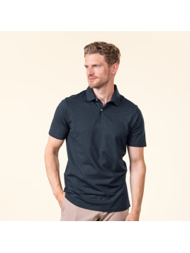 Polo pour Homme Manches Courtes en Coton Bio et Bambou - Livingcrafts