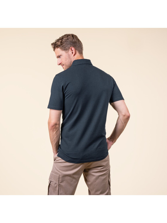 Polo pour Homme Manches Courtes en Coton Bio et Bambou - Livingcrafts