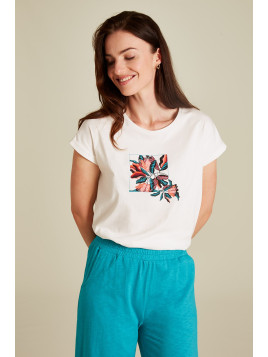 Tee-shirt pour Femme Manches Courtes en Coton Bio - Tranquillo