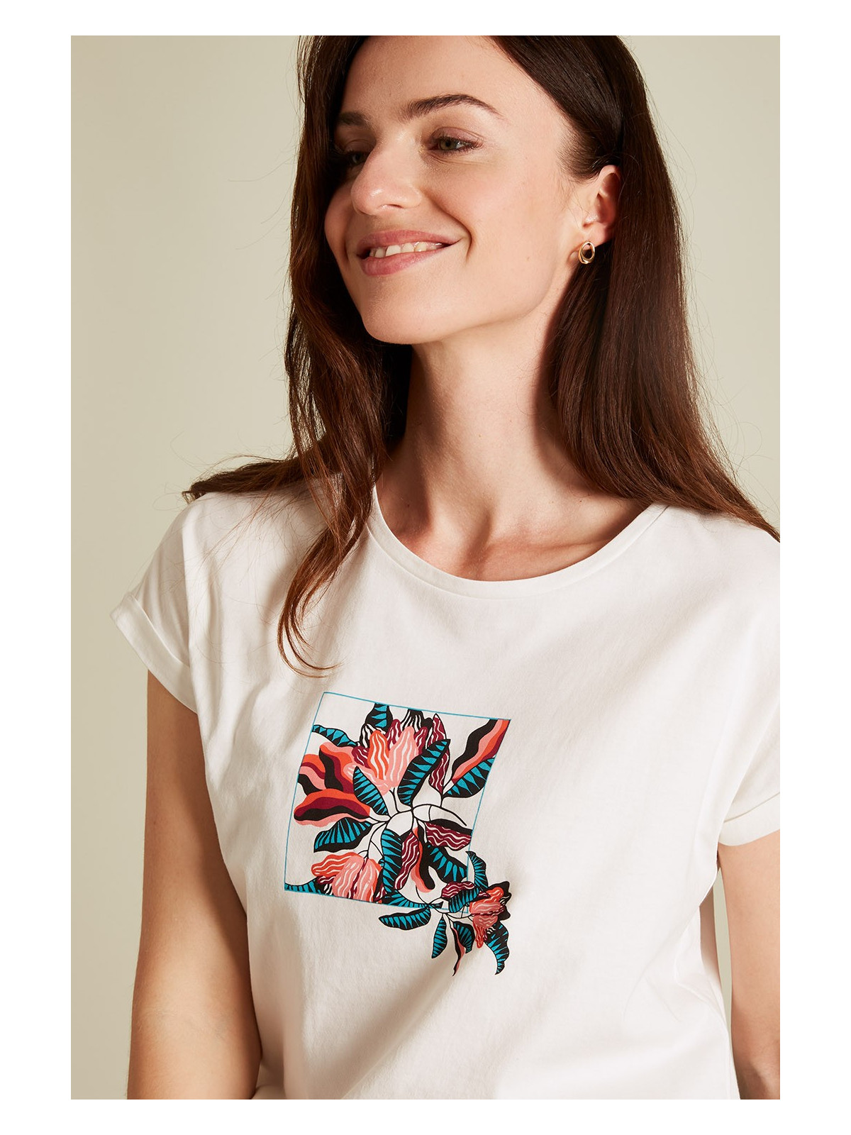 Tee-shirt pour Femme Manches Courtes en Coton Bio - Tranquillo