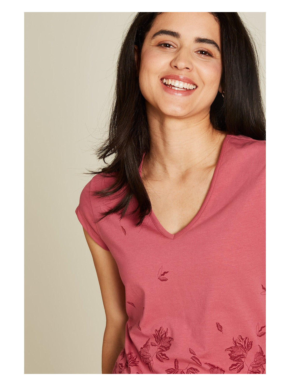 Tee-shirt pour Femme Manches Courtes en Coton Bio - Tranquillo