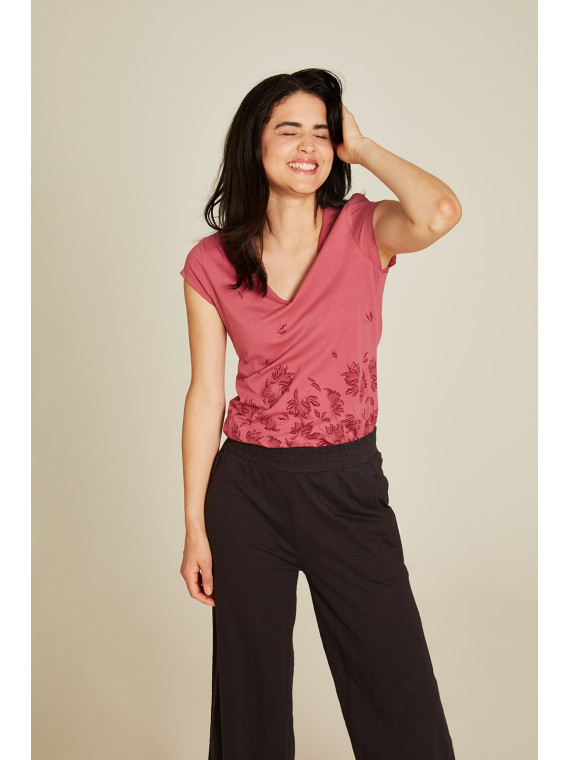 Tee-shirt pour Femme Manches Courtes en Coton Bio - Tranquillo