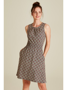 Robe Longue sans Manches rouge en coton bio de Tranquillo