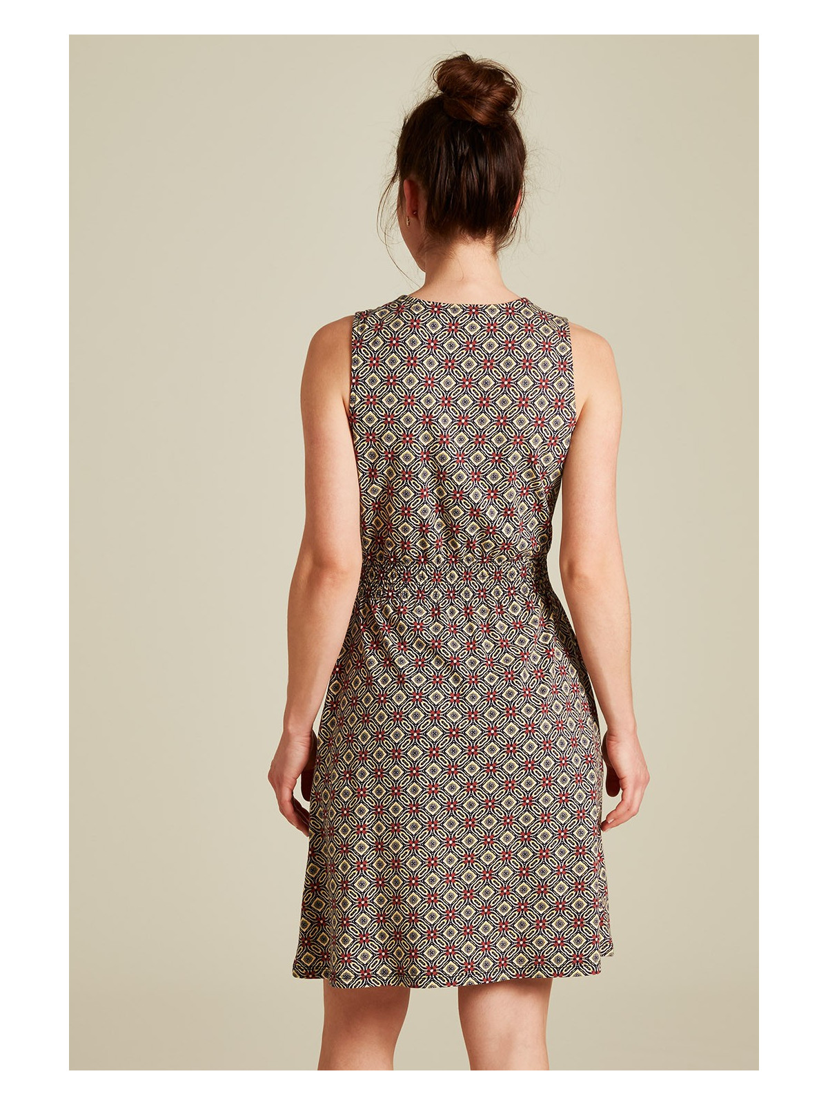 Robe Longue sans Manches rouge en coton bio de Tranquillo