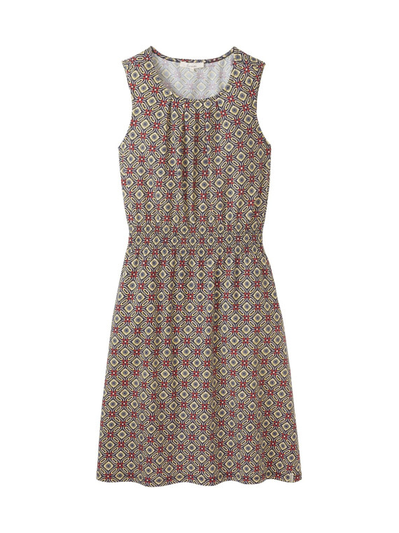 Robe Longue sans Manches rouge en coton bio de Tranquillo