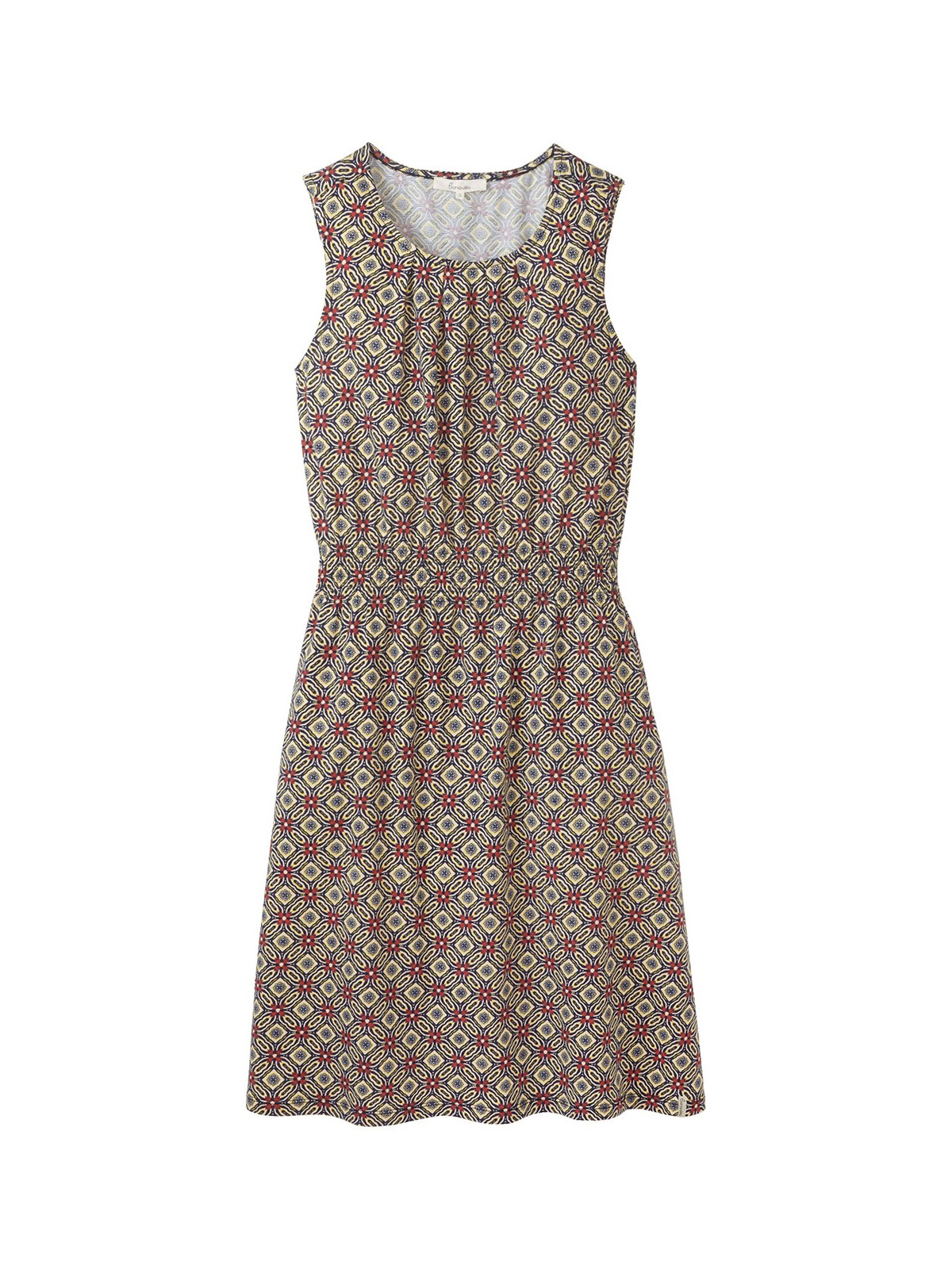 Robe Longue sans Manches rouge en coton bio de Tranquillo