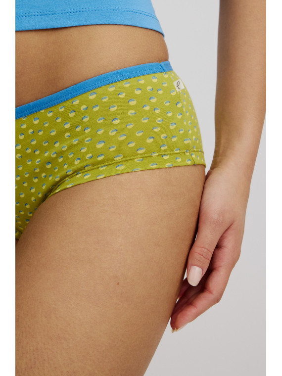 Slip Panty pour Femme en Coton Bio Imprimé Pois - Tranquillo