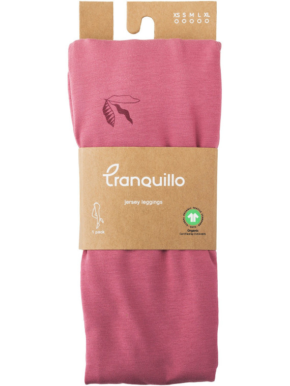 Leggings pour Femme Motif rouges en Coton Bio - Tranquillo