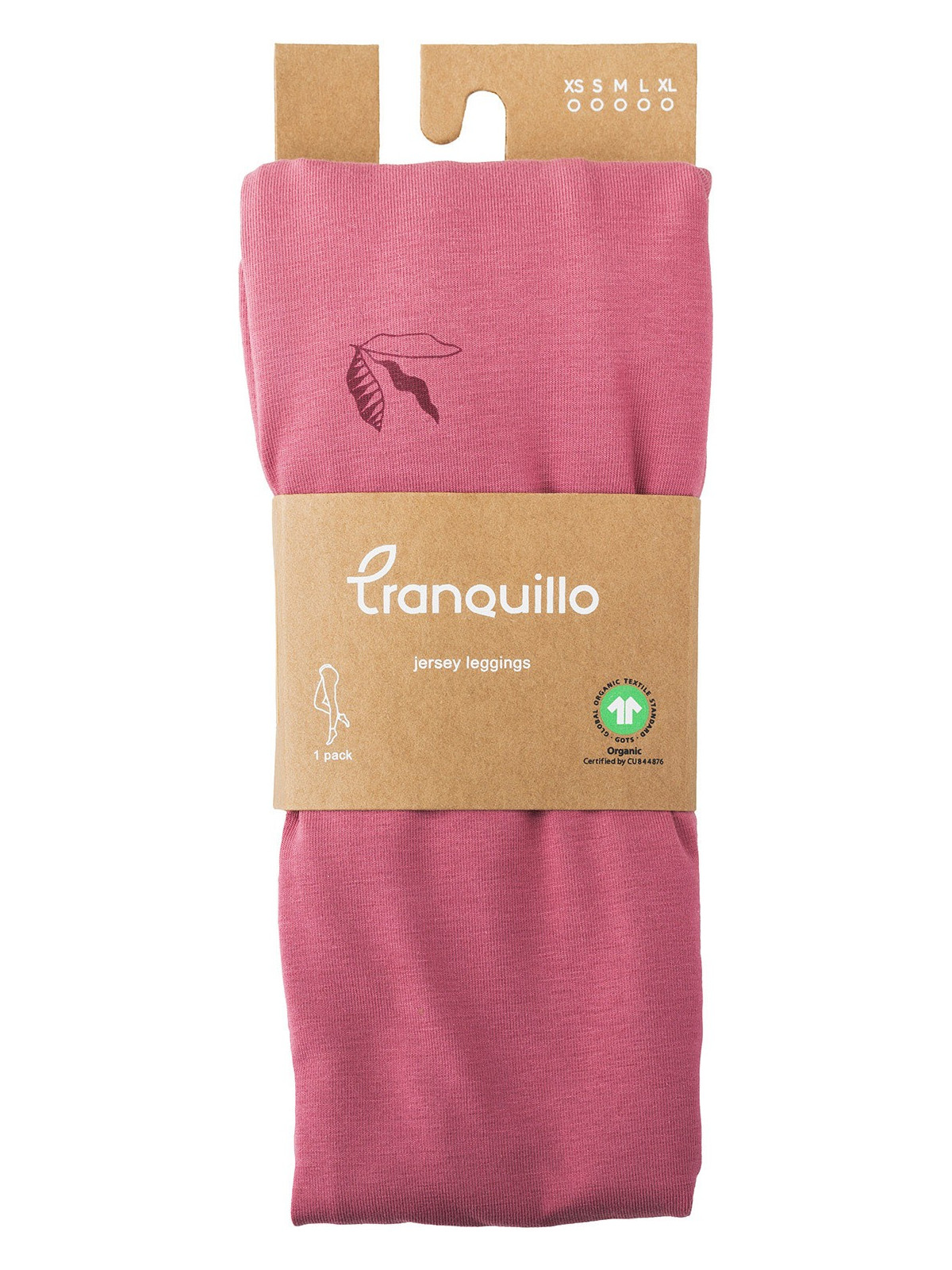 Leggings pour Femme Motif rouges en Coton Bio - Tranquillo