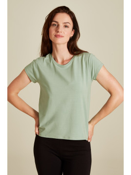 Tee-Shirt Manches Courtes pour Femme en Tencel - Tranquillo
