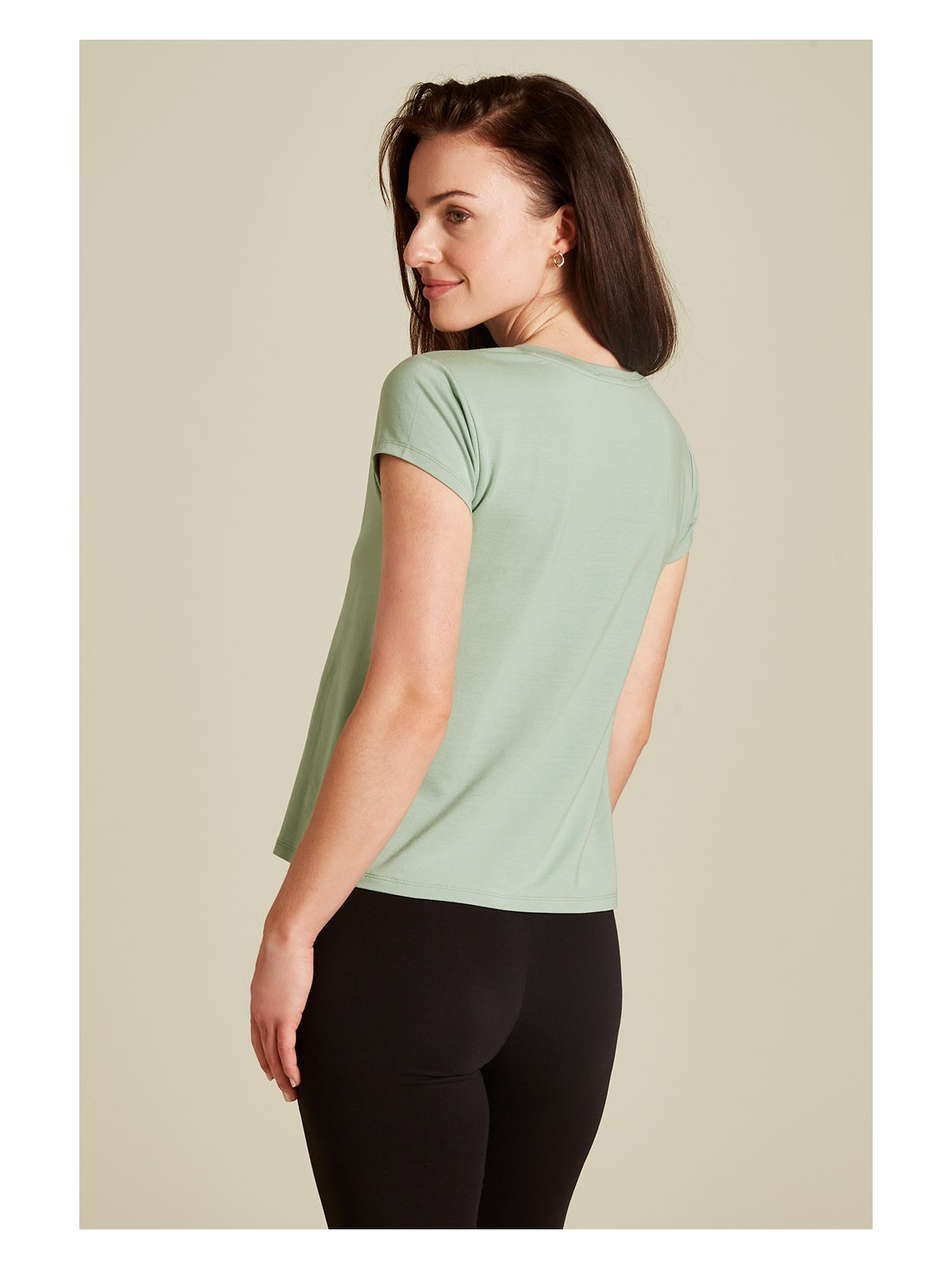Tee-Shirt Manches Courtes pour Femme en Tencel - Tranquillo