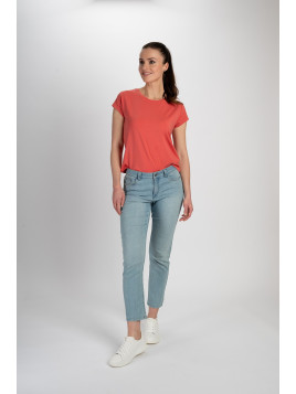 Tee-Shirt Manches Courtes pour Femme en Tencel - Tranquillo