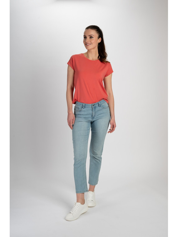 Tee-Shirt Manches Courtes pour Femme en Tencel - Tranquillo