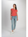 Tee-Shirt Manches Courtes pour Femme en Tencel - Tranquillo