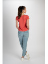 Tee-Shirt Manches Courtes pour Femme en Tencel - Tranquillo