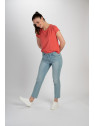Tee-Shirt Manches Courtes pour Femme en Tencel - Tranquillo