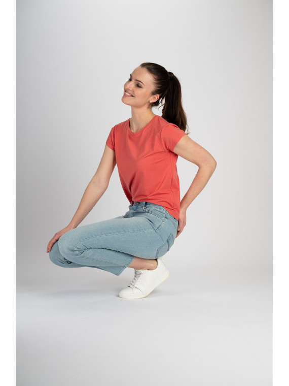Tee-Shirt Manches Courtes pour Femme en Tencel - Tranquillo
