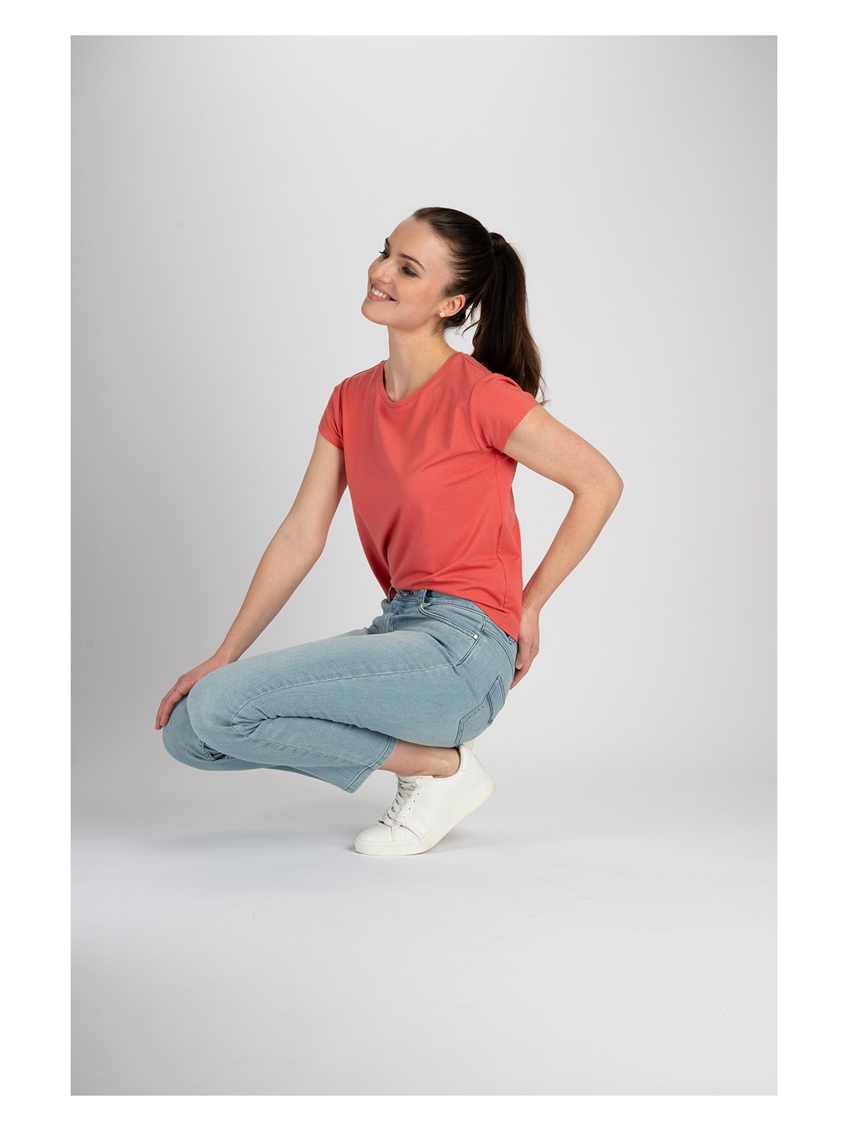 Tee-Shirt Manches Courtes pour Femme en Tencel - Tranquillo