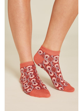 Socquettes en coton bio oranges